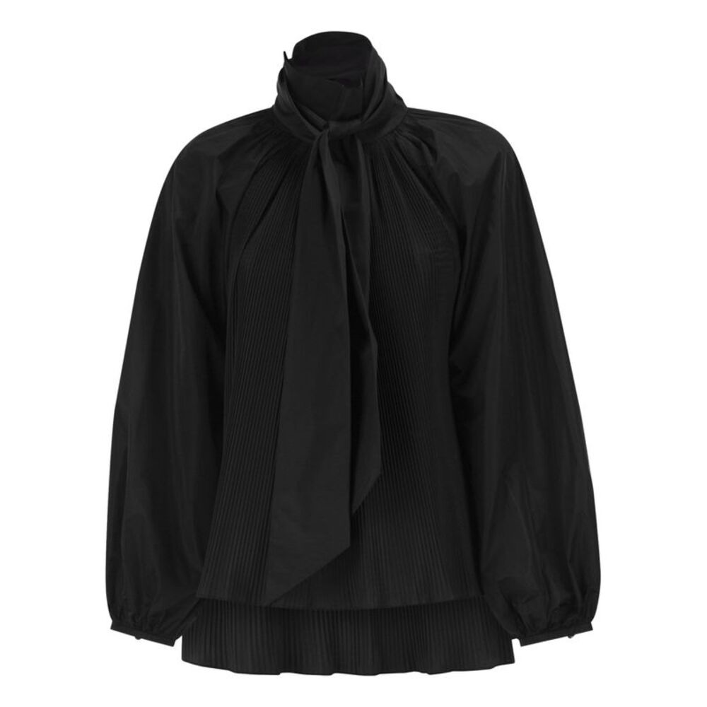 Max Mara Women Mxevalle - Pleated Blouse With Neck Bow